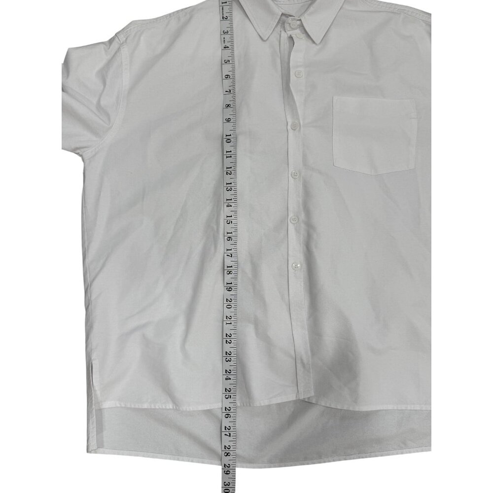 Tuckernuck Pomander Place Womens Button-Up Top 3/4 Sleeve White Shirt Size L - Picture 6 of 9